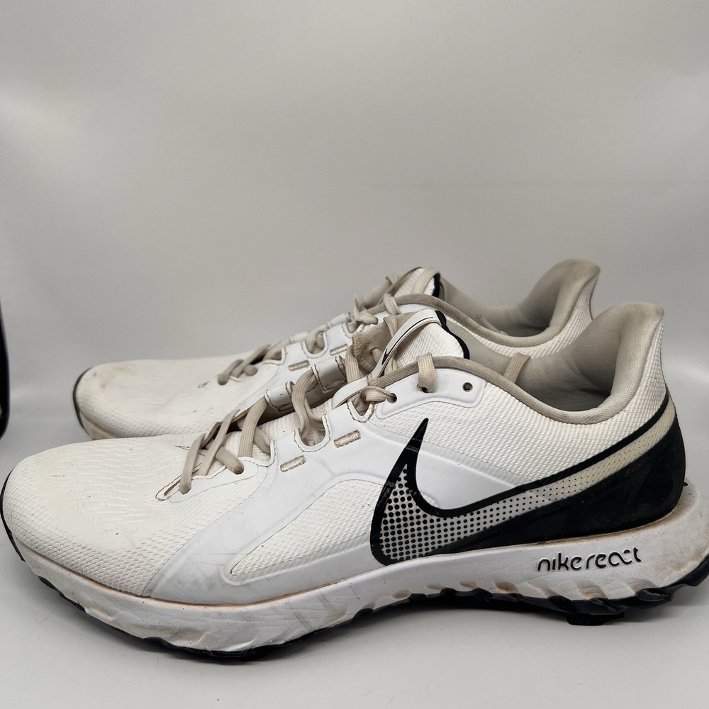 Nike React Infinity Pro Golf Shoes Mens Size 12 White CT6620 Water Resistant
